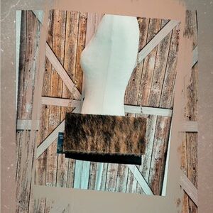 Stylish Black and Brown Women's Bag / cowhide / cow skin 🐄🤠 / crossbody (B)